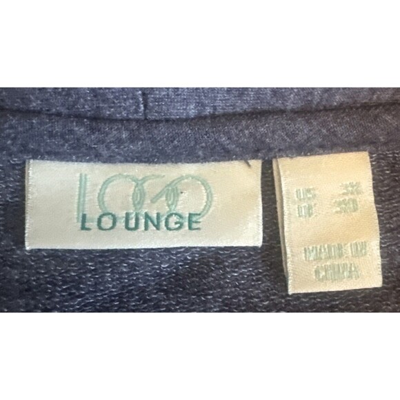 LOGO Lounge By Lori Goldstein GRAY Full Zip Cardigan Lace Back Plus Size 3X - Picture 5 of 9